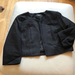 Talbots black 💯 % silk bolero size 8